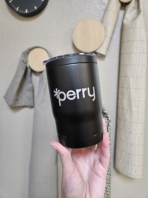 11 oz. Ceramic Mugs with Removable Bamboo Coaster Set